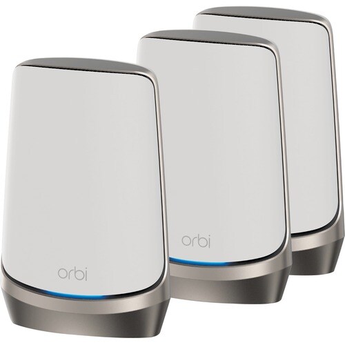 Netgear Orbi RBKE963 Wi-Fi 6 IEEE 802.11ax Ethernet Wireless Router - Quad Band - 2.40 GHz ISM Band - 5 GHz UNII Band - 12