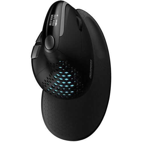 Souris Urban Factory ERGO MAX EPM50UF - Bluetooth/Radio Fréquence - USB Type C - Optique - 7 Bouton(s) - Noir - Câble/sans
