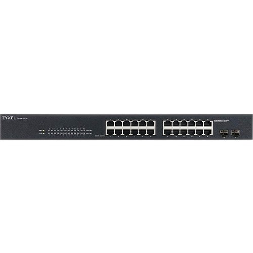 ZYXEL GS1900 GS1900-24 24 Ports Manageable Ethernet Switch - Gigabit Ethernet - 10/100/1000Base-T, 1000Base-X - 2 Layer Su
