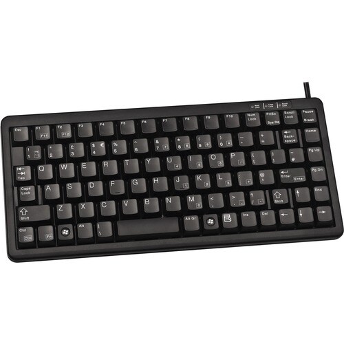 CHERRY G84-4100 Keyboard - Cable Connectivity - USB Interface - QWERTY Layout - Black - ML Keyswitch - 86 Key(s) - Noteboo