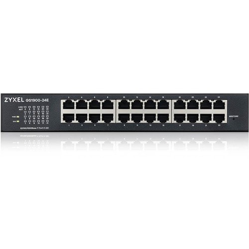 ZYXEL GS1900 GS1900-24E 24 Ports Manageable Ethernet Switch - Gigabit Ethernet - 10/100/1000Base-T - 2 Layer Supported - 1