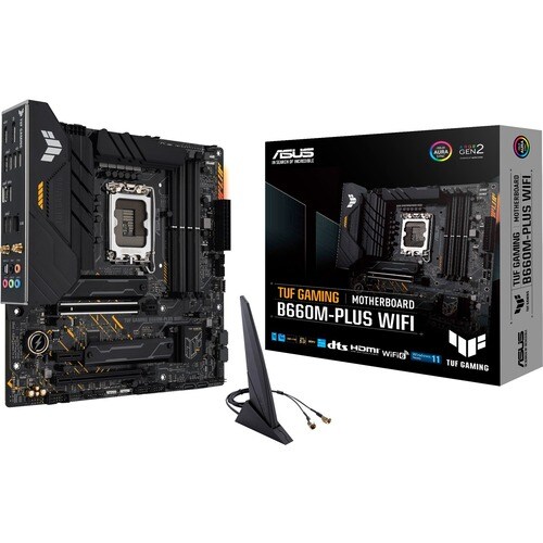 TUF GAMING B660M-PLUS WIFI Gaming Desktop Motherboard - Intel B660 Chipset - Socket LGA-1700 - Intel Optane Memory Ready -