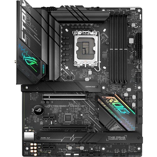 Asus ROG Strix B660-F Gaming WIFI Gaming Desktop Motherboard - Intel B660 Chipset - Socket LGA-1700 - Intel Optane Memory 