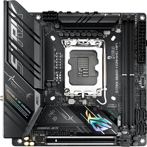 Asus ROG Strix B660-I GAMING WIFI Gaming Desktop Motherboard - Intel B660 Chipset - Socket LGA-1700 - Intel Optane Memory 