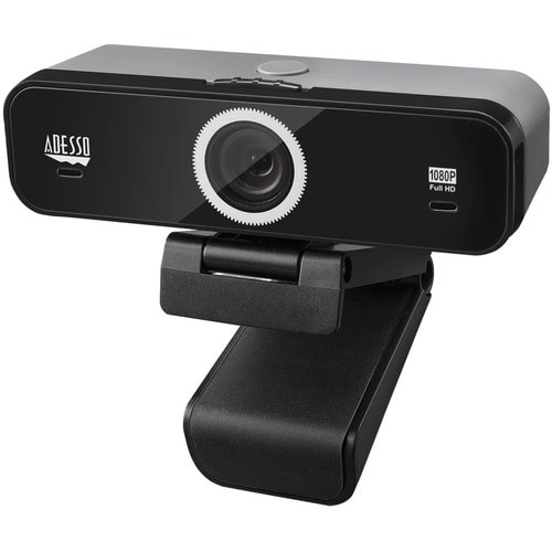 Adesso CyberTrack K1 Webcam - 2.1 Megapixel - 30 fps - USB 2.0 - 1920 x 1080 Video - CMOS Sensor - Fixed Focus - 120° Angl