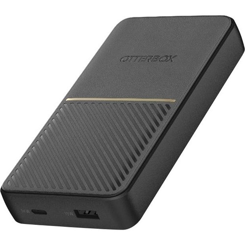 OtterBox Power Bank - Black - 15000 mAh - 3 A - 5 V DC, 9 V DC, 12 V DC Output - 5 V, 9 V, 12 V Input - 2 x USB - Black