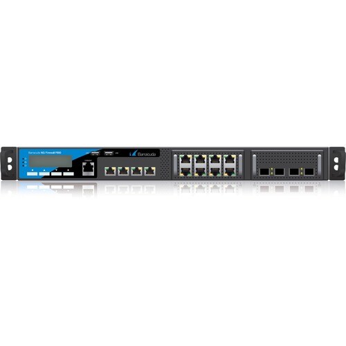 Barracuda F800 Network Security/Firewall Appliance - 12 Port - 1000Base-T - 10 Gigabit Ethernet, 10GBase-X - 12 x RJ-45 - 