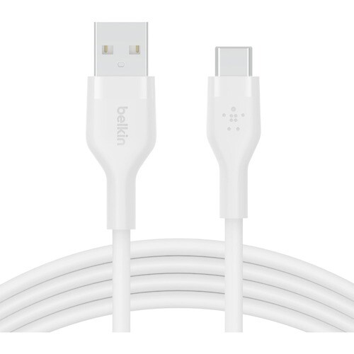 BELKIN BOOST CHARGE CABLE USB-A - USB-C BRD SILICON 1M WHT