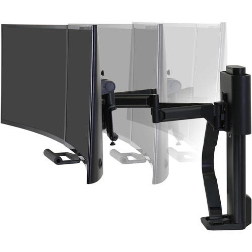 Ergotron TRACE Montagem de secretária para Monitor, Ecrã LCD - Preto mate - 2 Ecrã(s) suportado(s) - 68.6 cm (27") Suporte