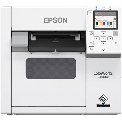 Epson CW-C4000E (BK) Desktop Inkjet Printer - Colour - Label Print - Gigabit Ethernet - USB - USB Host - With Cutter - 6.9