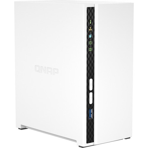 QNAP TS-233 2 x Gesamtzahl Einschübe SAN/NAS-Speichersystem - 4 GB Größe Flash-Speicher - ARM Cortex A15 2 GHz - 2 GB RAM 