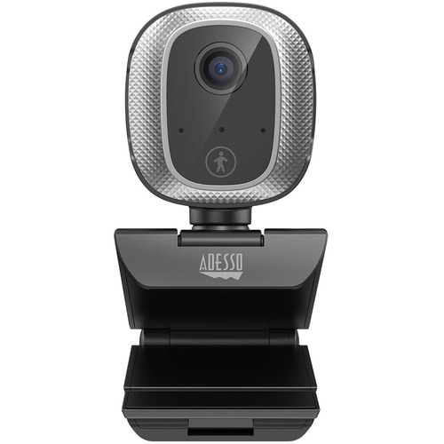 Adesso CyberTrack M1 Webcam - 2.1 Megapixel - 30 fps - USB 2.0 - 1920 x 1080 Video - CMOS Sensor - Fixed Focus - 305° Angl
