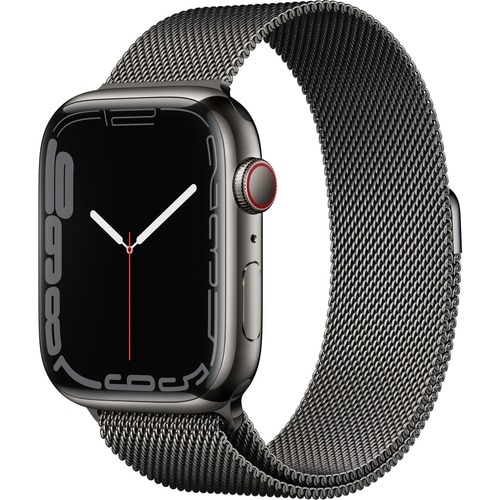 Watch Series 7 GPS + Cellular - 41mm Graphite Stainless Steel Case with Graphite Milanese Loop