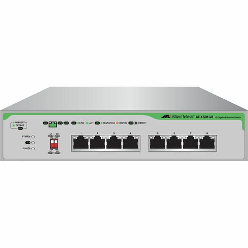 Allied Telesis CentreCOM XS910/8 8 Ports Ethernet Switch - 10 Gigabit Ethernet - 10GBase-T - 2 Layer Supported - Twisted P