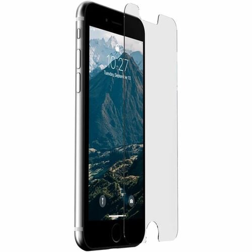Urban Armor Gear Glass 9H Glass Screen Protector for iPhone SE 2022 - Ultra Clear - For LCD iPhone SE 3 - Anti-microbial -