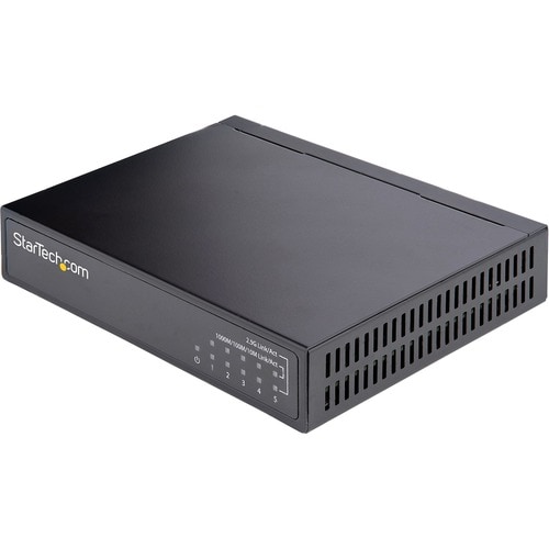 StarTech.com Unmanaged 2.5G Switch, 5 Port 2.5GBASE-T Unmanaged Ethernet Switch, Din Rail | Wall Mount, Multi-Gigabit, Aut