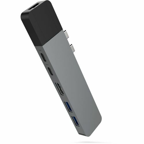 HyperDrive NET 6-in-2 USB-C Hub - for Notebook, Desktop PC - USB Type C - 4K, 5K - 3840 x 2160, 5120 x 2880 - 2 x USB Type