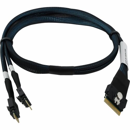 Microchip 80 cm SlimSAS Data Transfer Cable - Cable for Backplane - First End: 4 x SFF-8654 SlimSAS - Second End: 8 x SFF-