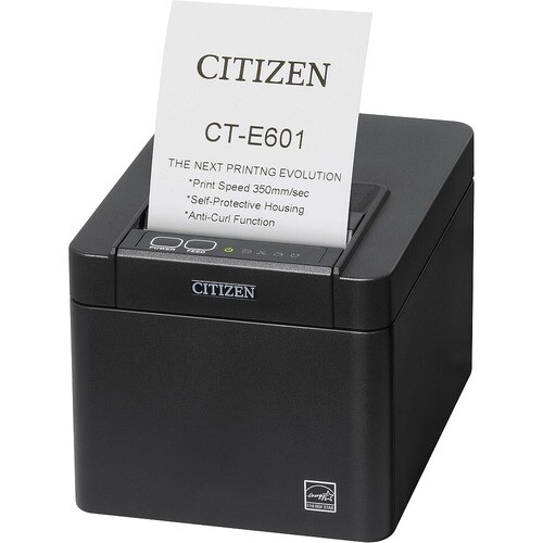 Citizen CT-E601 Desktop, Industrial Direct Thermal Printer - Monochrome - Receipt Print - USB - USB Host - Bluetooth - Wit