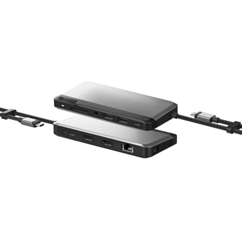 Alogic USB Type C Docking Station for Mouse, Smartphone, Flash Drive - Memory Card Reader - SD - 85 W - Space Gray - Porta