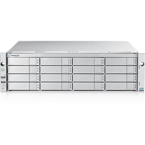 Promise Vess R3600tiD 16 x Total Bays SAN/NAS Storage System - 192 TB HDD - 16 GB RAM - 3U Rack-mountable - 16 x HDD Insta