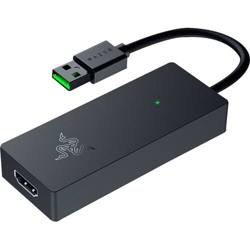 Razer USB Capture Card with Camera Connection for Full 4K Streaming - Functions: Video Capturing, Video Streaming - USB 3.