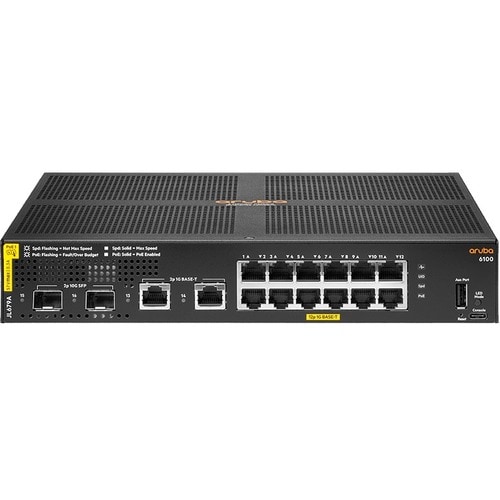 ARUBA 6100 12G CL4 2SFP+ 139W SWCH