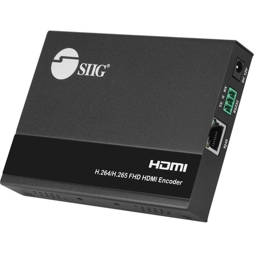 SIIG 1080p HDMI Video H.264 H.265 IPTV Encoder with Loopout - Supports RTSP / HLS / RTMP (S) / RTP / UDP Protocols - Suppo