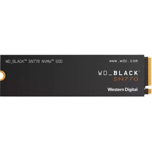 WD Black SN770 WDS500G3X0E 500 GB Solid State Drive - M.2 2280 Internal - PCI Express NVMe (PCI Express NVMe 4.0 x4) - Not
