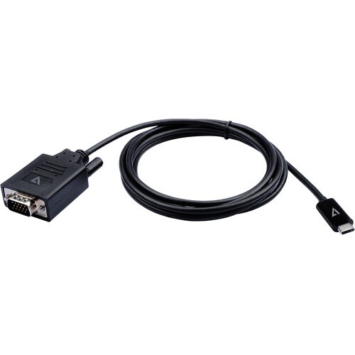 V7 V7UCVGA-2M 2.01 m USB/VGA Video Cable - Cable for Computer, Video Device, Notebook, Tablet, Mobile Device, Monitor - Fi