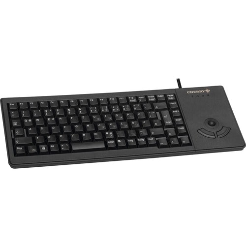 CHERRY G84-5400 Keyboard - Cable Connectivity - USB Interface - Trackball - English (US) - Black - Computer - PC, Mac, Unix