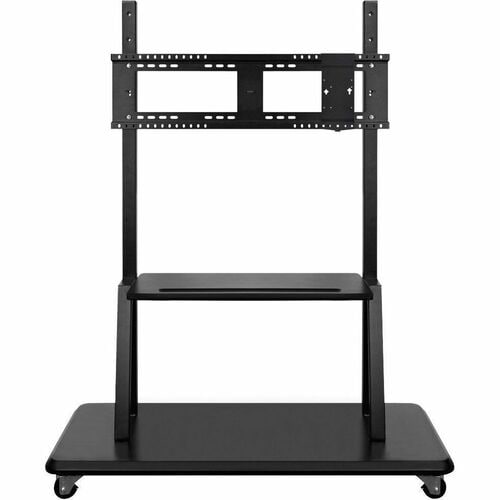 ViewSonic Display Cart - 150 kg Capacity - 4 Casters - 1300.5 mm Width x 650.2 mm Depth x 1600.2 mm Height - Black - 139.7