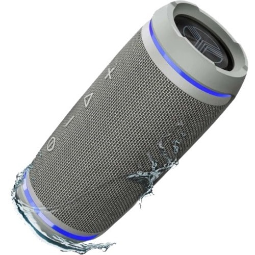 Treblab HD77 Portable Bluetooth Speaker System - 25 W RMS - Gray - 80 Hz to 16 kHz - Surround Sound - Battery Rechargeable