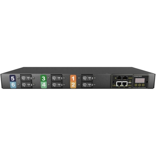 PDU Vertiv Geist MG03E1R1-06L193-3PS56B2H10-S - Monitorata - 3P+N+E (IP44) - 6 x U-Lock IEC 60320 C19 - 32 A - 230 V ca, 4