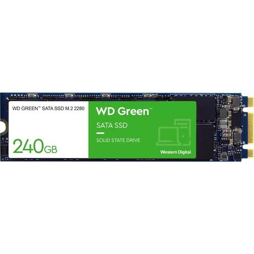 WD Green WDS240G3G0B 240 GB Solid State Drive - M.2 2280 Internal - SATA (SATA/600) - Desktop PC, Notebook Device Supporte