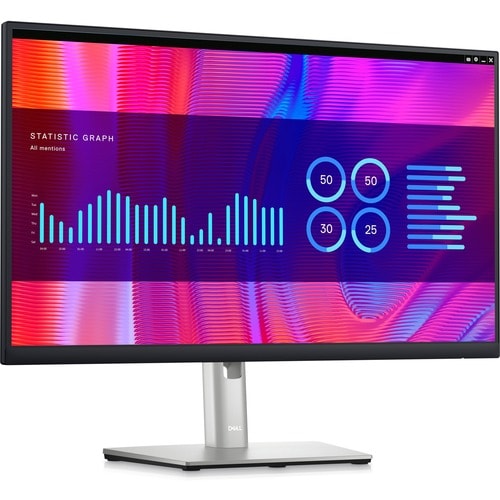 Dell P2423DE 23.8" QHD WLED LCD Monitor - 16:9 - Black, Silver - 24" Class - In-plane Switching (IPS) Black Technology - 2