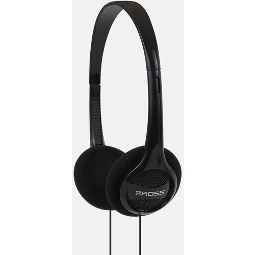 Koss KPH7 Colors On Ear Headphones - Black - Mini-phone (3.5mm) - Wired - 32 Ohm - 80 Hz 18 kHz - Over-the-head - Binaural
