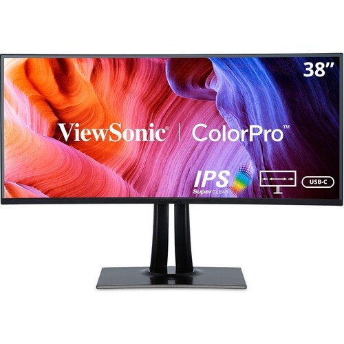 ViewSonic ColorPro VP3881a 38 Zoll Class UW-QHD+ Gekrümmter Bildschirm LED-Monitor - 21:9 Format - 95,3 cm (37,5 Zoll) Vie