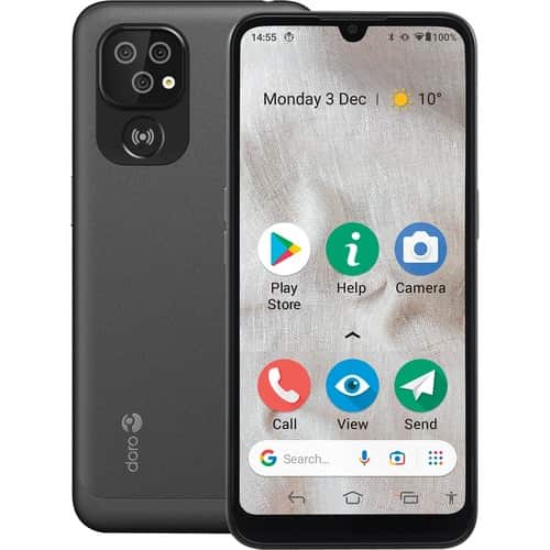 Doro 8100 32 GB Smartphone - 15,5 cm (6,1 Zoll) HD+ 1560 x 720 - 2 GB RAM - Android 11 (Go Edition) - 4G - Bar - kein SIM-