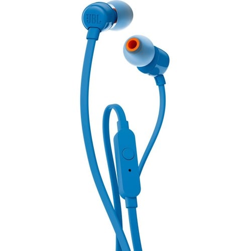 JBL T110 Earset - Stereo - Mini-phone (3.5mm) - Wired - 16 Ohm - 20 Hz to 20 kHz - Earbud - Binaural - In-ear - 120 cm Cab