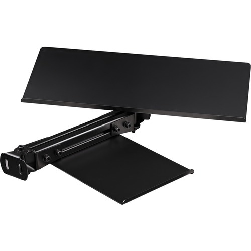 Next Level Racing Elite Keyboard And Mouse Tray- Black Edition - 5.3" Height x 25.2" Width - Black - Anodized Aluminum, Ca