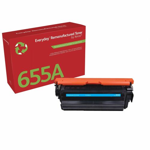 Xerox Everyday Standard Yield Laser Toner Cartridge 655A (CF451A) - Cyan - 1 / Pack - 10500