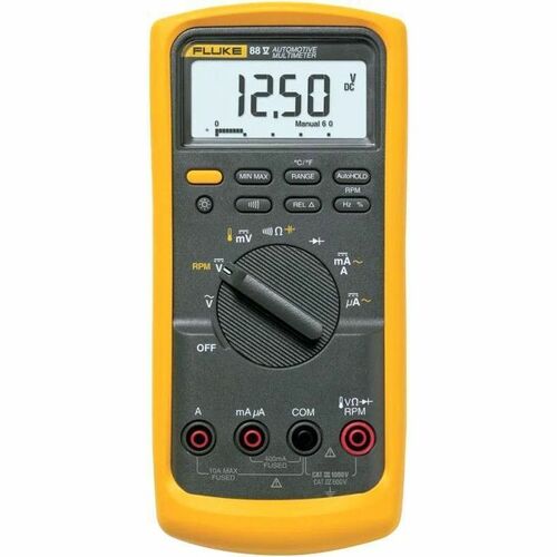 Fluke 88V Deluxe Automotive Multimeter - 1000 V, 10 A AC - 1000 V, 10 A DC - Backlight