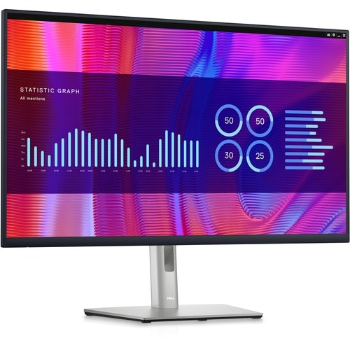 Dell P3223DE 32" Class LCD Monitor - 16:9 - Black, Silver - 80 cm (31.5") Viewable - In-plane Switching (IPS) Black Techno