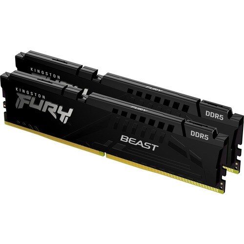 Kingston FURY Beast RAM-Modul für Hauptplatine - 16 GB (2 x 8GB) - DDR5-5200/PC5-41600 DDR5 SDRAM - 5200 MHz Single-rank (