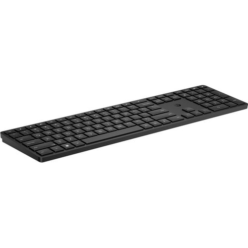 HP 455 Programmable Wireless Keyboard - Wireless Connectivity - RF - 2.40 MHz - English (US) - Notebook - PC - AA Battery 