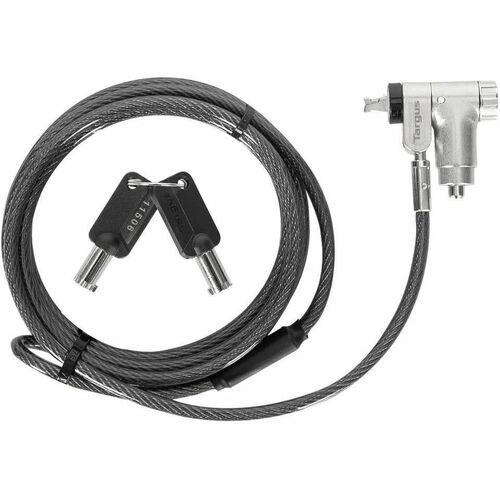 Targus DEFCON ASP95MKGLX-25 Cable Lock For Notebook, Docking Station, Monitor - 1.98 m Cable - Patented T-bar/Master Keyed