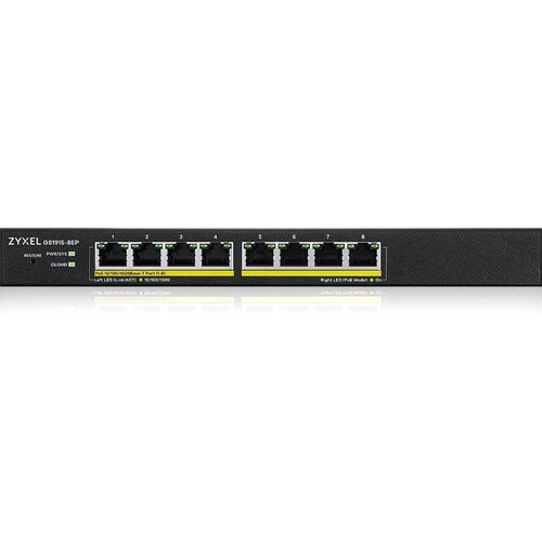 ZYXEL GS1915 GS1915-8EP 8 Ports Manageable Ethernet Switch - Gigabit Ethernet - 10/100/1000Base-T - 2 Layer Supported - 72