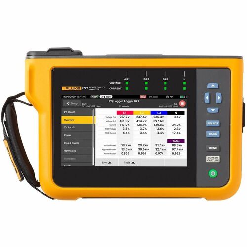 Fluke FLUKE-1777 Power Quality Analyzer - 2.4" Height x 7.5" Width