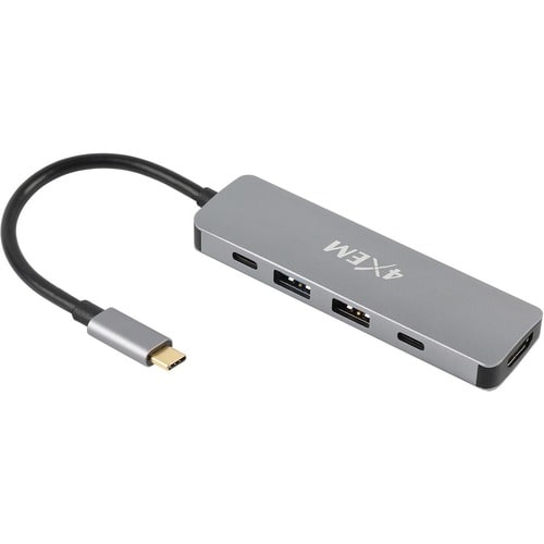 4XEM Docking Station - for Notebook - 100 W - USB 3.1 (Gen 1) Type C - 1 Displays Supported - 4K - 3840 x 2160 - 2 x USB 2